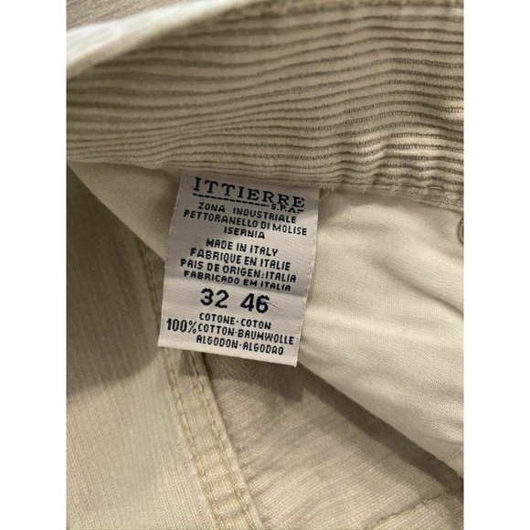 Versace Jeans Signature Beige Corduroy Jeans Pants - Picture 9 of 11